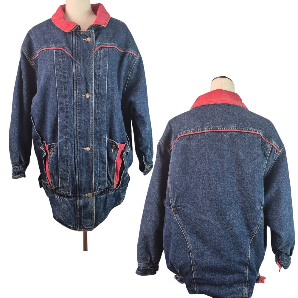 Bitterman SB II Blue Denim Flannel Lined Barn Chore Jean Vintage Jacket Coat M